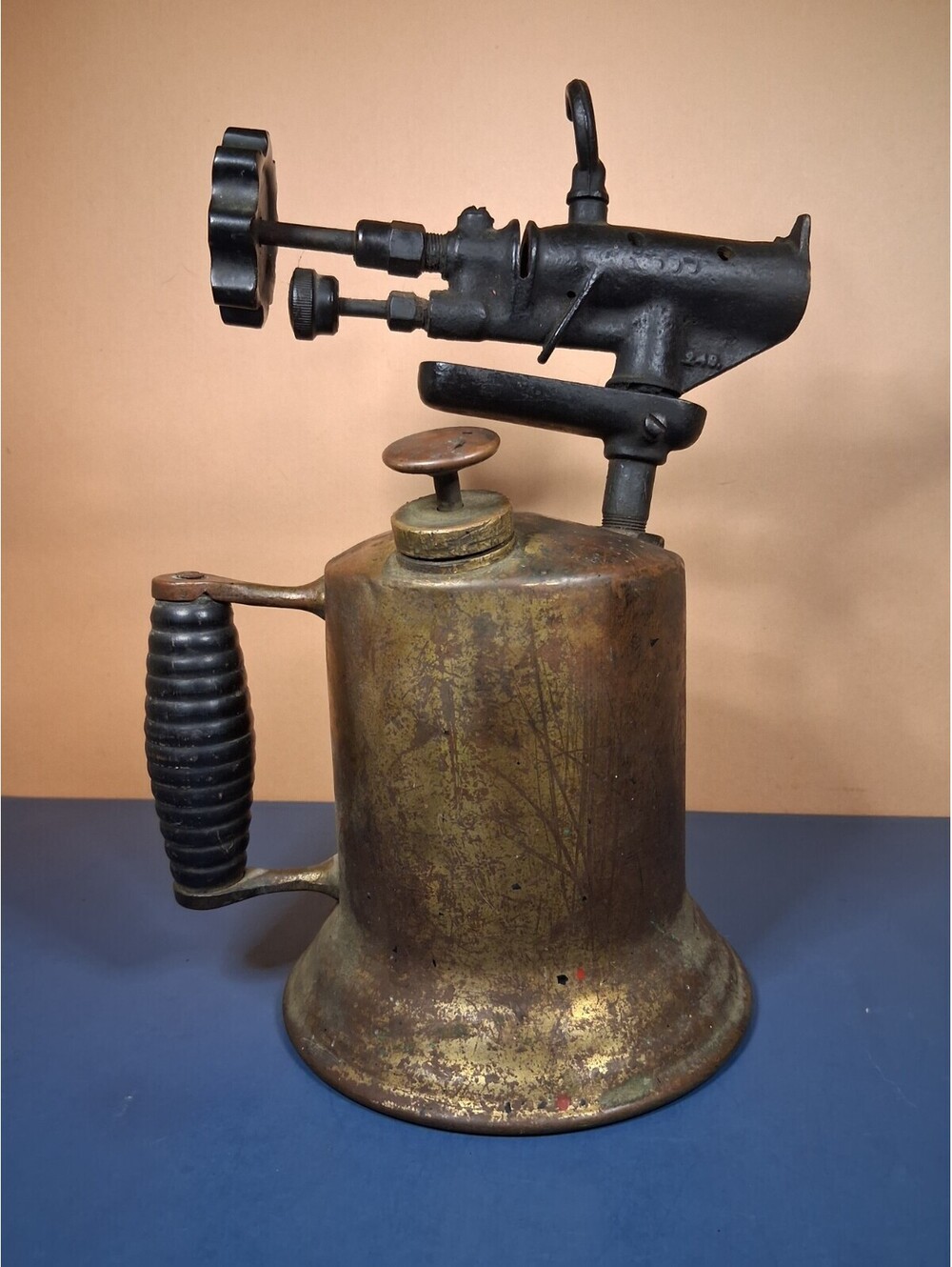 Antique Clayton & Lambert Brass Blowtorch Plumber Soldering Iron Steampunk Decor